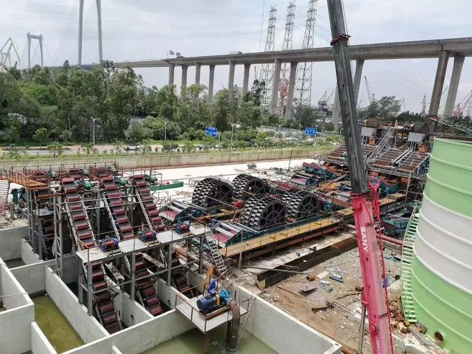 洗选区域与池体布置